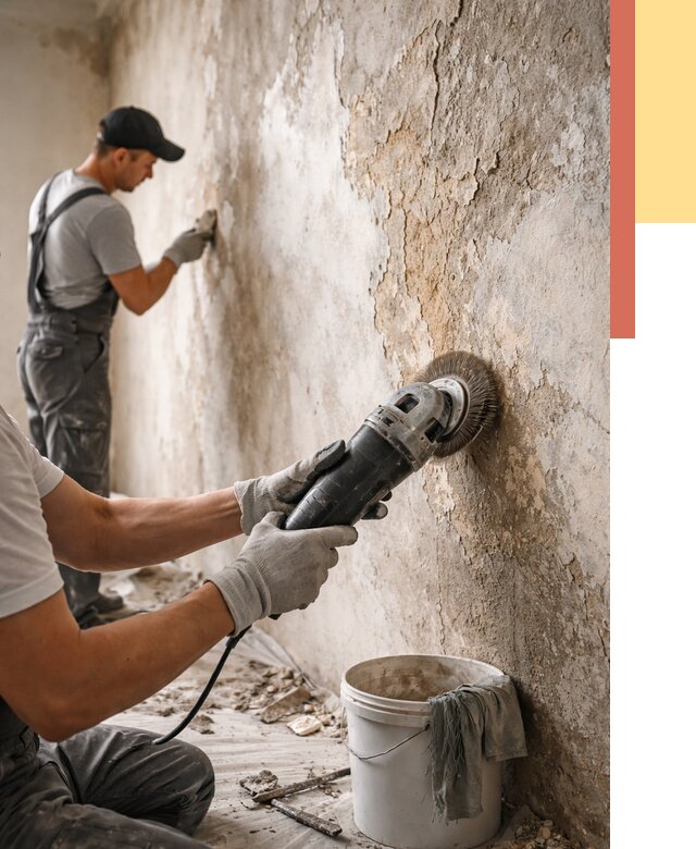 Снятие и удаление краски со стен в Гуково от 2156 руб. — ОТДЕЛОЧНИК-Гкв