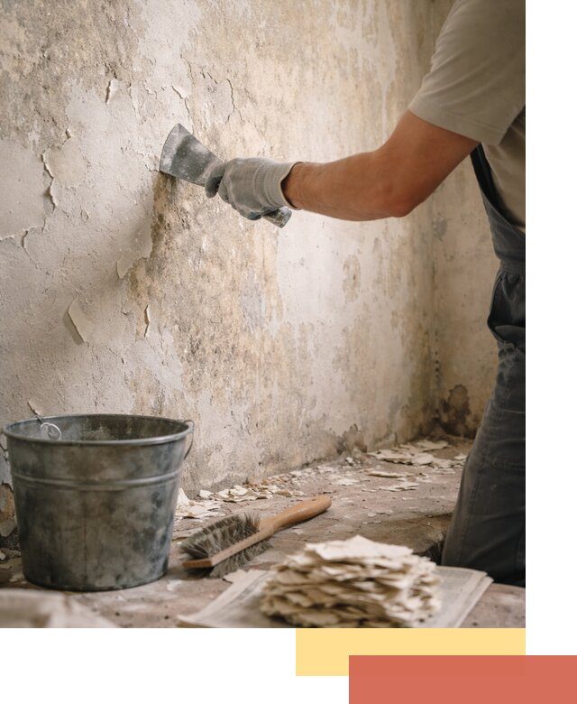 Удаление старой краски со стен в Гуково качественно и быстро