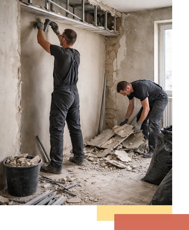 Демонтаж короба из гипсокартона в Гуково быстро и аккуратно