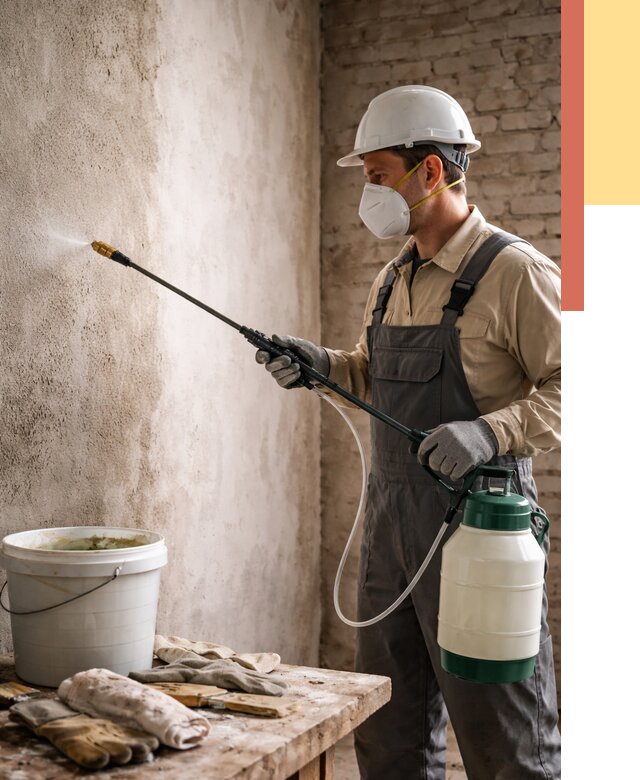 Антисептическая обработка стен в Гуково от 1232 руб. — быстро и недорого | ОТДЕЛОЧНИК-Гкв