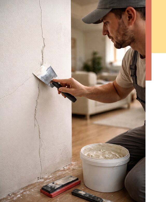 Заделка трещин и сколов в Гуково от 2515 руб. — быстро и недорого | ОТДЕЛОЧНИК-Гкв