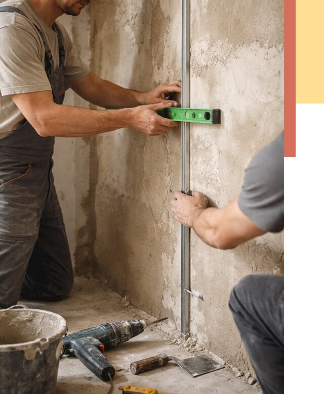 Установка штукатурных маяков в Гуково от 7186 руб. — быстро и недорого | ОТДЕЛОЧНИК-Гкв