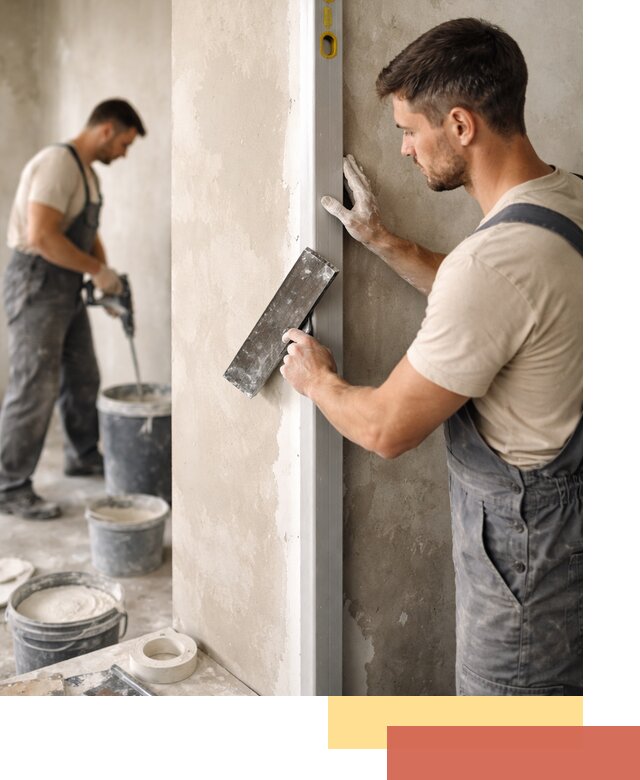 Выведение углов стен в Гуково: монтаж и оштукатуривание