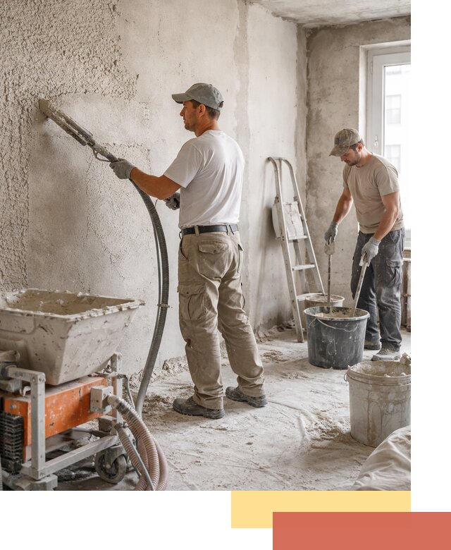 Машинная штукатурка стен в Гуково — быстро и качественно