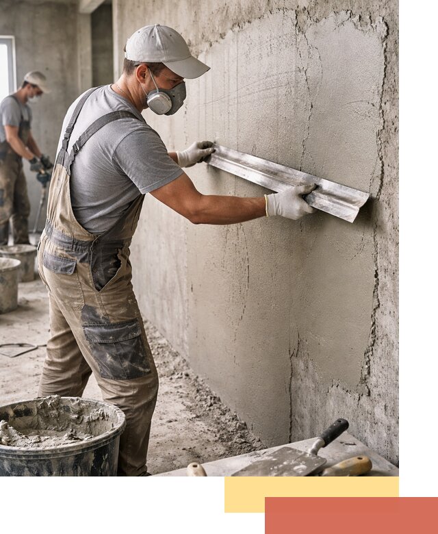 Штукатурка бетонных стен в Гуково качественно и долговечно