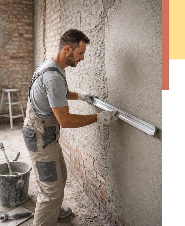 Штукатурка кирпичных стен в Гуково от 4620 руб/м2 — быстро и недорого | ОТДЕЛОЧНИК-Гкв