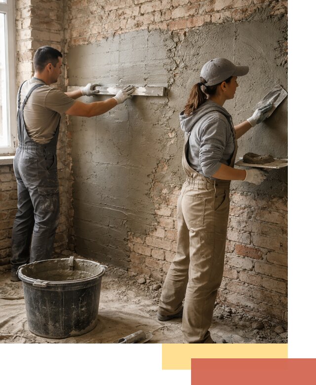 Штукатурка кирпичных стен в Гуково — качественно и надежно