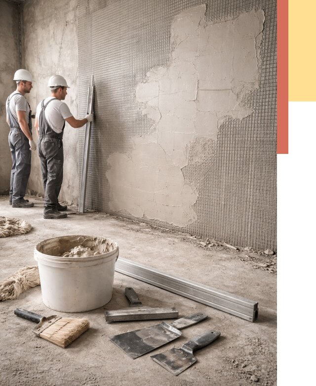 Штукатурка стен по сетке в Гуково от 5646 руб./м2 — быстро и недорого | ОТДЕЛОЧНИК-Гкв