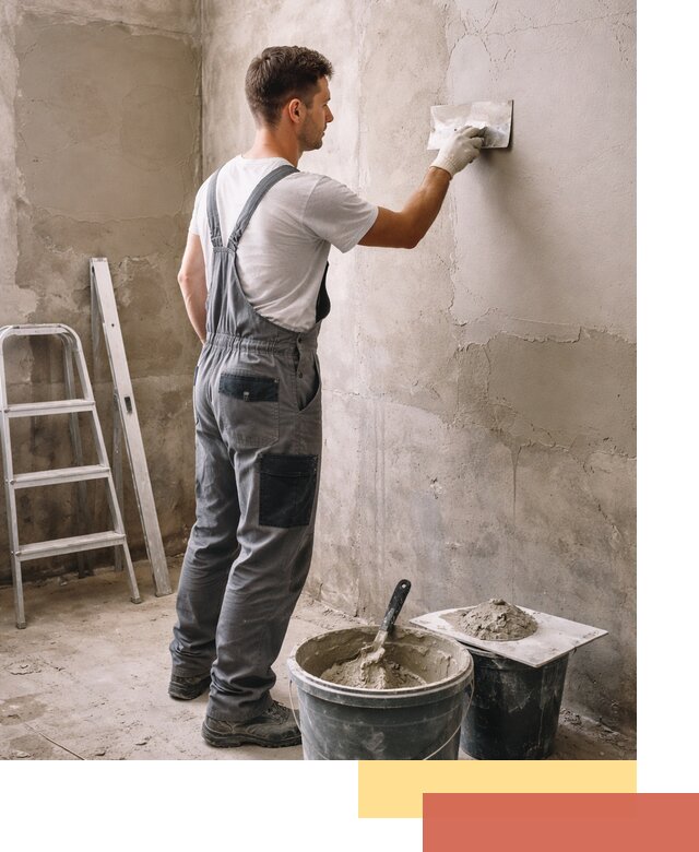 Штукатурка стен в ванной под ключ в Гуково