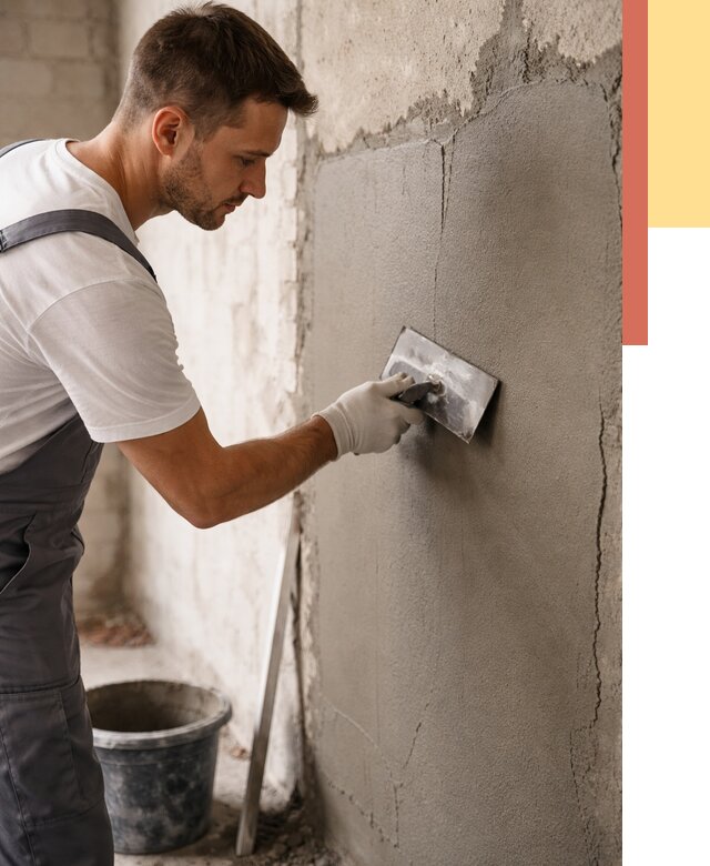 Штукатурка стен под плитку в Гуково от 4312 руб./м2 — выравнивание под плитку | ОТДЕЛОЧНИК-Гкв