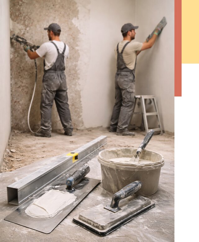 Штукатурка стен под обои в Гуково от 4620 руб./м2 — выравнивание под обои | ОТДЕЛОЧНИК-Гкв