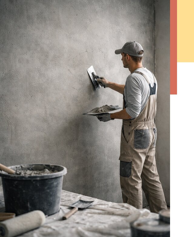 Декоративная штукатурка под бетон в Гуково от 2567 руб./м² — нанесение под ключ | ОТДЕЛОЧНИК-Гкв