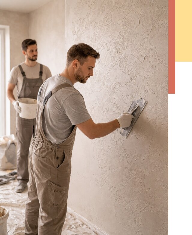 Фактурная штукатурка стен в Гуково от 4312 руб./м² — заказать под ключ | ОТДЕЛОЧНИК-Гкв