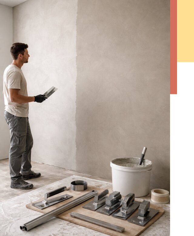 Нанесение микроцемента на стены в Гуково от 3285 руб./м2 под ключ | ОТДЕЛОЧНИК-Гкв