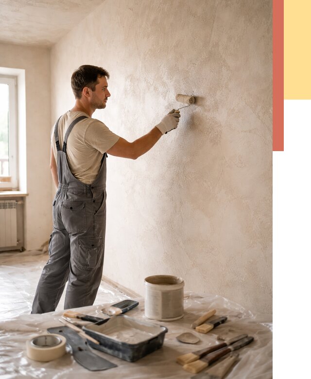 Нанесение лессирующей краски по декоративке в Гуково от 1797 руб. | ОТДЕЛОЧНИК-Гкв