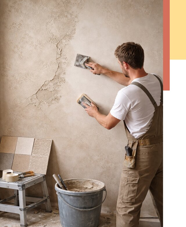 Ремонт декоративной штукатурки в Гуково от 4620 руб. под ключ | ОТДЕЛОЧНИК-Гкв