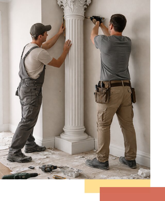 Установка декоративных колонн в Гуково под ключ