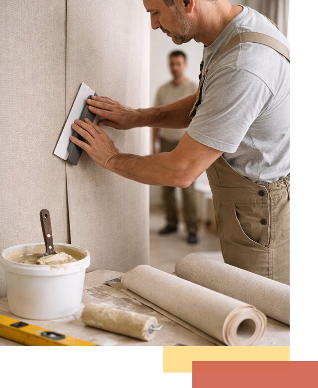 Поклейка текстильных обоев в Гуково профессионально и аккуратно