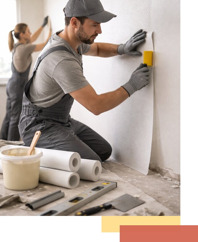 Поклейка стеклообоев профессионально в Гуково