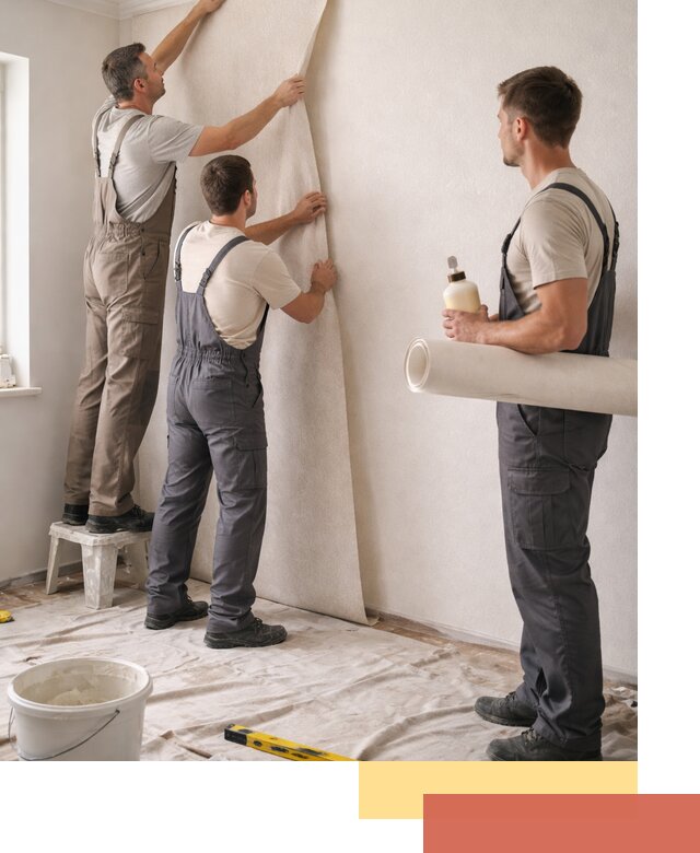 Оклейка стен обоями в Гуково — качественно и профессионально