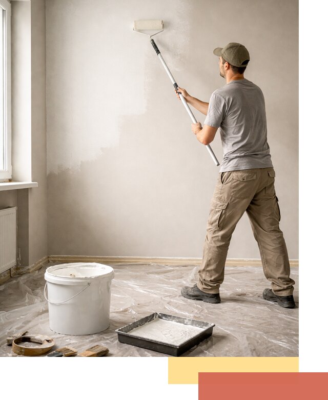 Покраска стен латексной краской в Гуково качественно и быстро