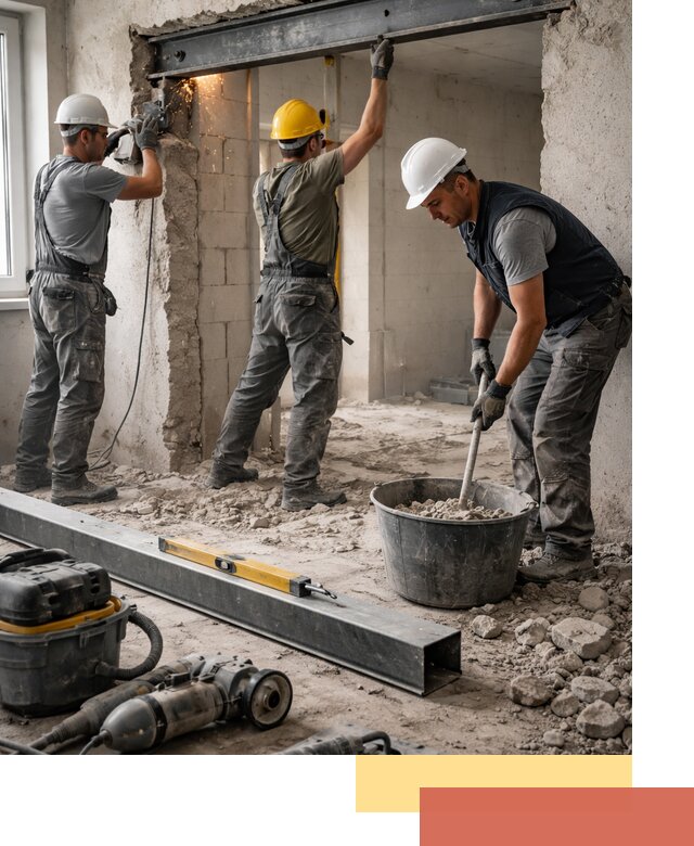 Создание проемов в стенах и несущих конструкциях в Гуково