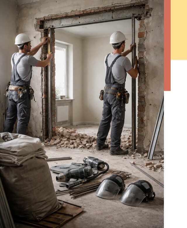 Расширение дверного проема в Гуково от 12833 руб. под ключ | ОТДЕЛОЧНИК-Гкв