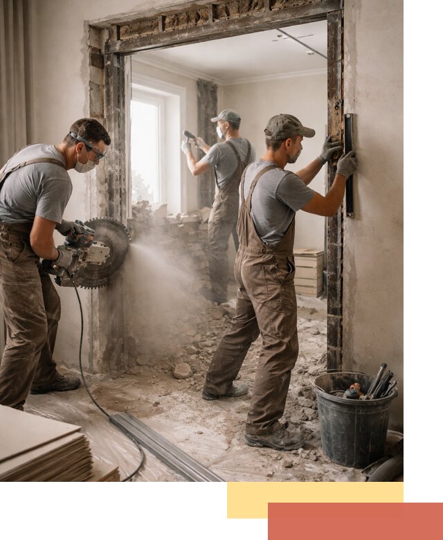 Расширение дверного проема под установку новой двери в Гуково