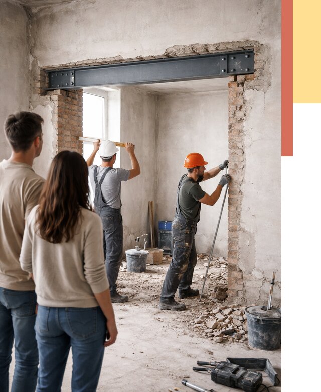 Усиление проема в стене в Гуково от 9753 руб. — усиление дверного проема металлоконструкцией | ОТДЕЛОЧНИК-Гкв