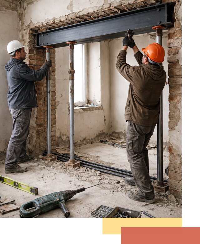 Усиление проема в стене в Гуково для расширения и безопасности