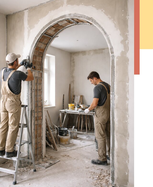 Устройство арочного проема в Гуково от 9753 руб. под ключ — быстро и недорого | ОТДЕЛОЧНИК-Гкв