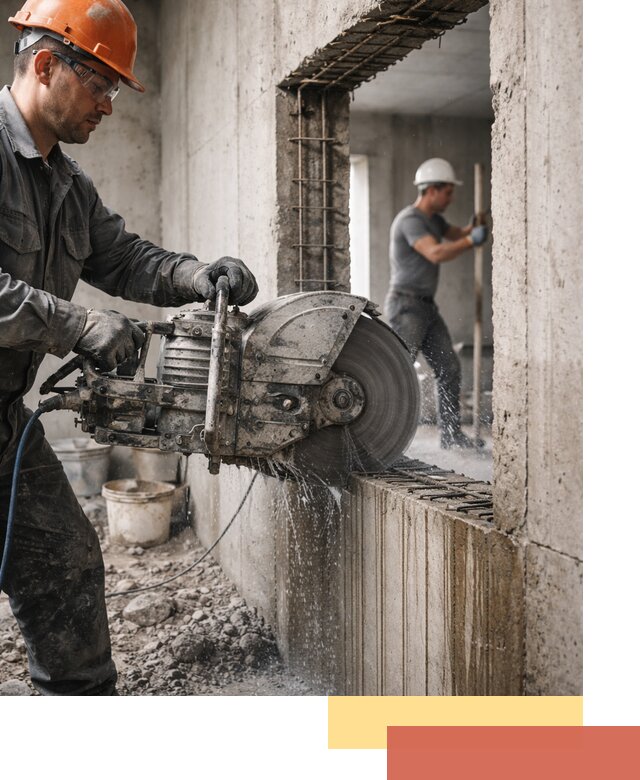 Алмазная резка проемов в Гуково быстро и точно