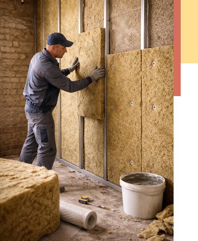 Утепление стен минватой в Гуково от 1386 руб./м2 — недорого и быстро | ОТДЕЛОЧНИК-Гкв