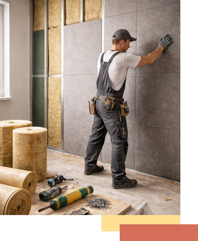 Профессиональная шумоизоляция стен в Гуково для квартиры и офиса