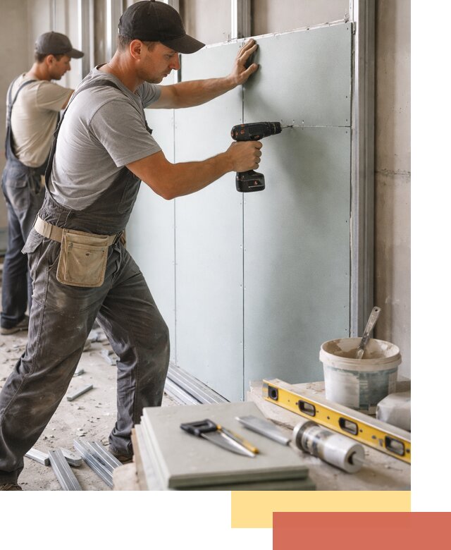 Кладка влагостойких перегородок ПГП в Гуково