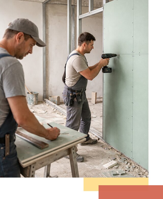 Перегородки из влагостойкого гипсокартона под ключ в Гуково