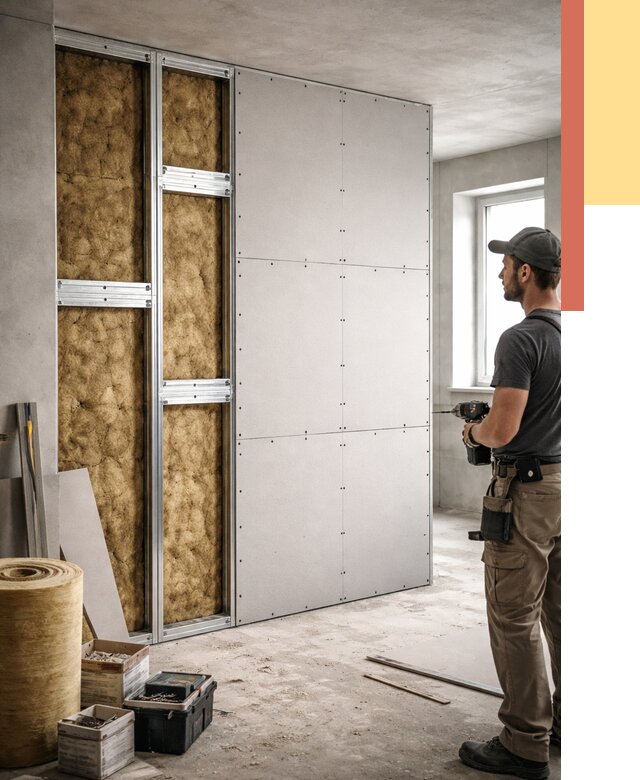 Усиленная перегородка под навеску в Гуково от 13140 руб. — монтаж под ключ | ОТДЕЛОЧНИК-Гкв