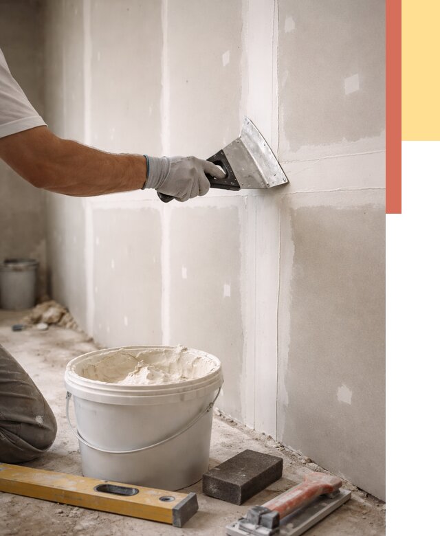 Шпаклевка перегородок из гипсокартона в Гуково от 2567 руб. — услуги ОТДЕЛОЧНИК-Гкв