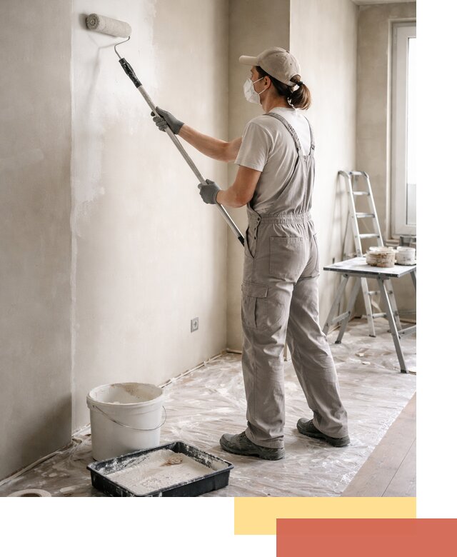 Покраска перегородок из гипсокартона в Гуково качественно и недорого