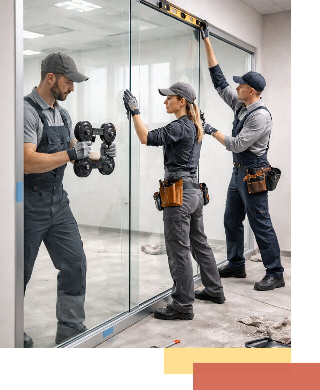 Профессиональный монтаж стеклянных перегородок в Гуково