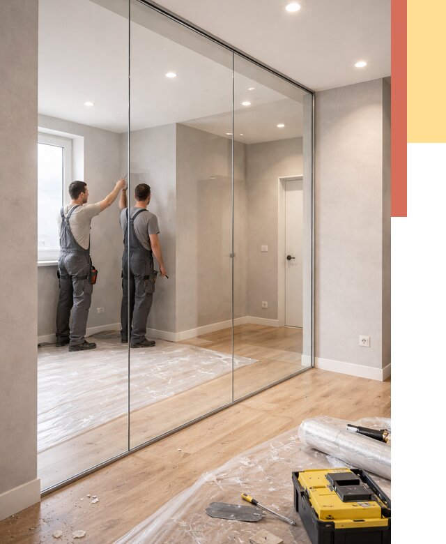 Безрамные стеклянные перегородки в Гуково — монтаж от 9753 руб. | ОТДЕЛОЧНИК-Гкв