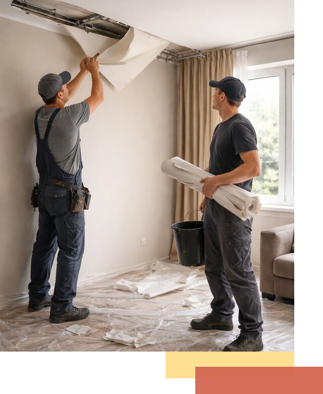 Демонтаж натяжного потолка в Гуково быстро и аккуратно