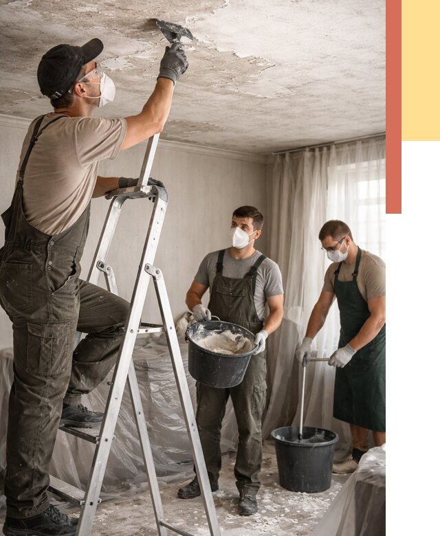 Удаление побелки с потолка в Гуково от 2567 руб. быстро и недорого | ОТДЕЛОЧНИК-Гкв