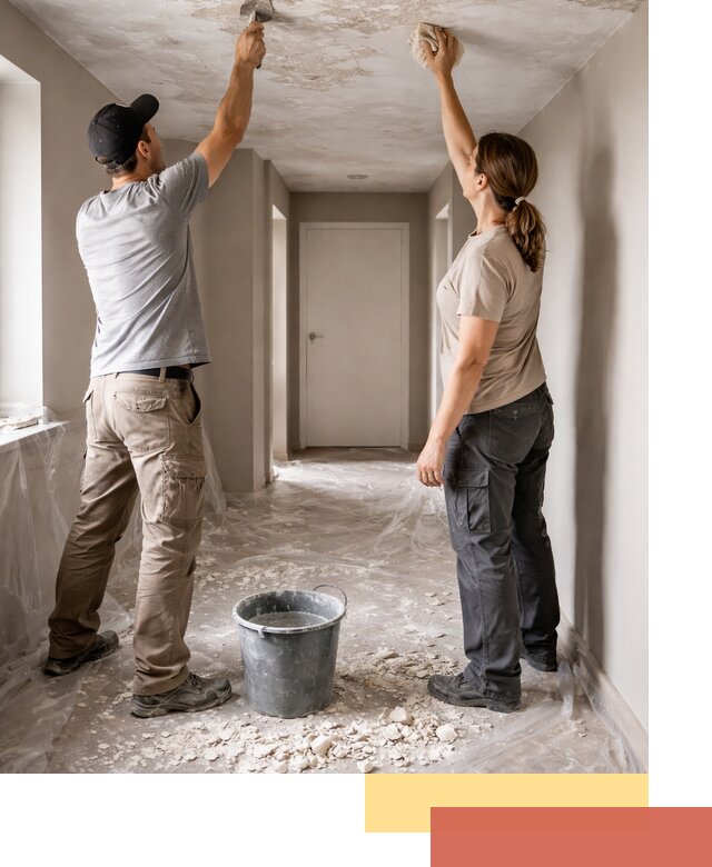 Удаление побелки с потолка в Гуково — быстро и аккуратно