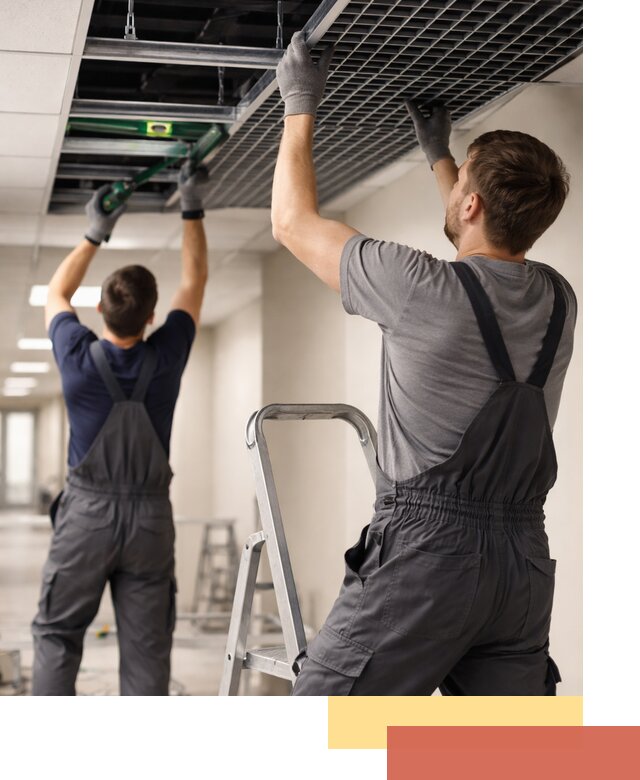 Монтаж потолка Грильято в Гуково: установка под ключ качественно