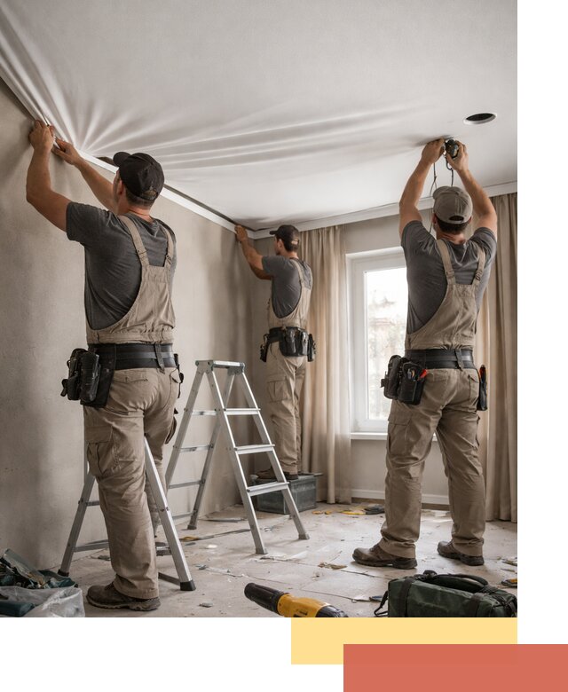 Монтаж матового натяжного потолка в Гуково качественно и быстро