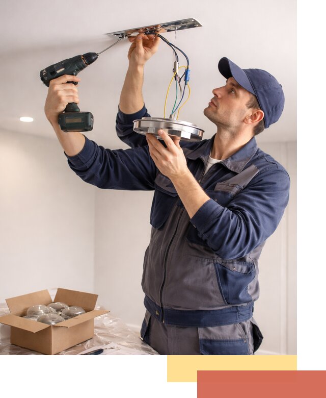 Установка люстры в натяжной потолок в Гуково