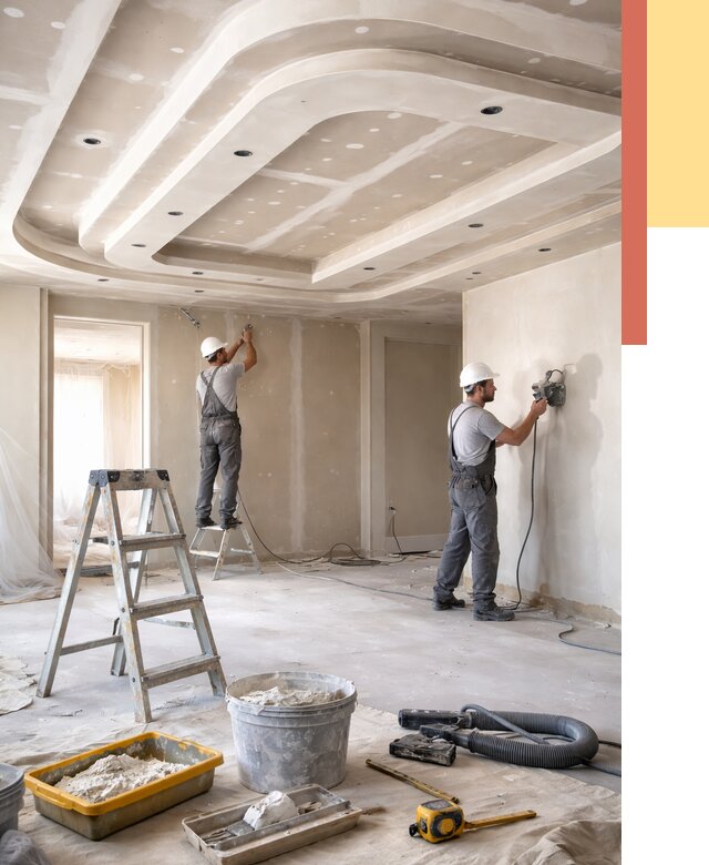 Многоуровневый потолок из гипсокартона в Гуково от 770 руб. под ключ | ОТДЕЛОЧНИК-Гкв