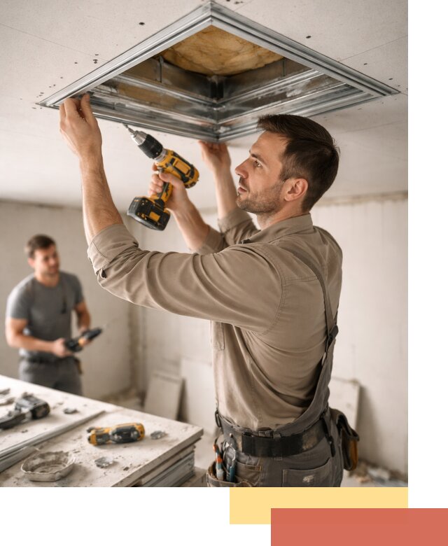 Монтаж люка в потолок из ГКЛ в Гуково