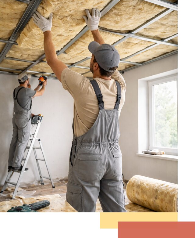 Утепление потолка под ключ в Гуково качественно и быстро